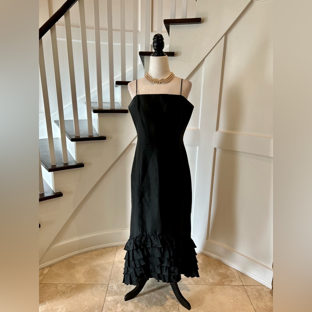 JS Collections Black Evening Gown